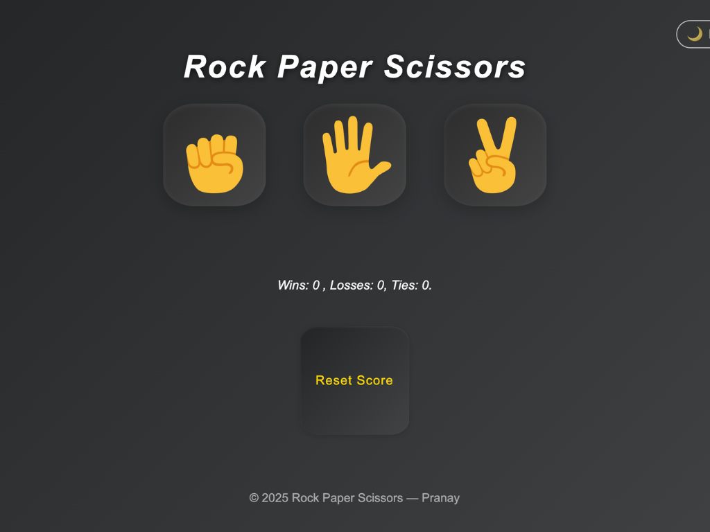 Rock Paper Scissors (RPS-NUG)